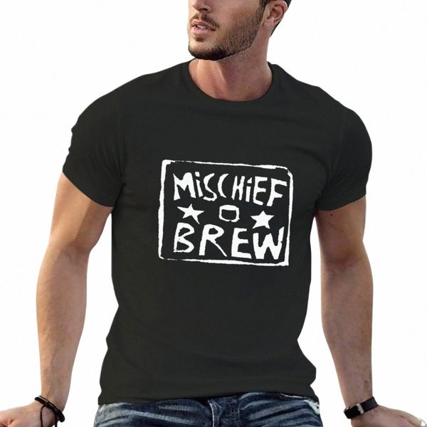 Xinshous Mischief Brew Punk Band T-Shirt uni haut d'été coréen fi sweat-shirts hommes vintage t-shirts g17y #