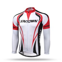 Xintown Autumn Men Long Sleeve Cycling Jersey Pro Team MTB Bike Jersey Racing Sport Cycling Clothing Riding Bicycle Wear Clothes