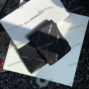 xinxinbuy 2024 Heren designer Parijs zijden kousen Sexy Sokken dames Zwart wit S-2XL