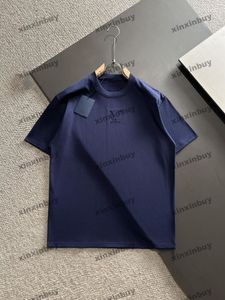 Xinxinbuy 2024 Mannen designer Tee t-shirt Brief emboss 1854 vrouwen oranje zwart wit blauw rood M-3XL