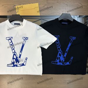 Xinxinbuy 2024 Mannen designer T-shirt Ski borduren Basketbal gebreide 1854 vrouwen zwart wit rood geel XS-2XL