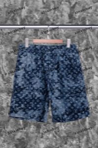 xinxinbuy 2024 hommes femmes concepteurs shorts lavage camouflage denim tissu noir blanc brun gris bleu brun xs-l nouveau