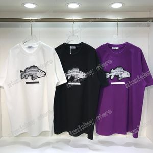 xinxinbuy Hommes designer détruit Tee t-shirt Paris Fishbone lettres patch manches courtes coton femmes gris noir XS-2XL