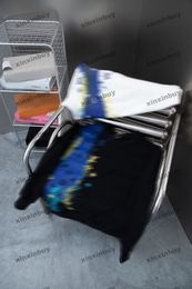 Xinxinbuy Mannen Designer Hoodie Sweatshirt 24ss Tie Dye Hand Getrokken Brief Afdrukken Lange Mouw Vrouwen Zwart Wit Blauw M-2XL