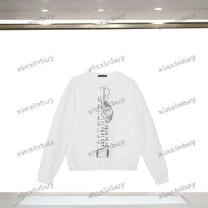 Xinxinbuy Hommes Designer Sweat à capuche 23SS Zipper Imprimer manches longues Femmes Noir Vert Marron Gris Blanc XS-XL