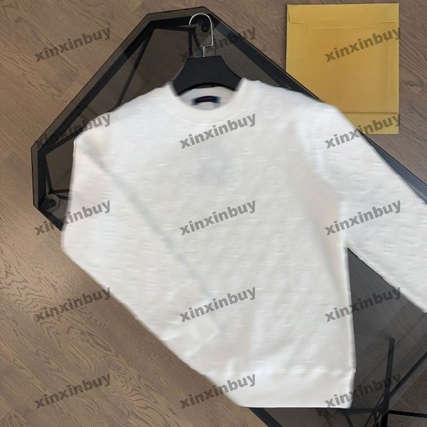 Xinxinbuy Hommes Designer Sweat à capuche Paris Lettre serviette broderie femmes noir gris jaune blanc XS-XL