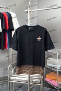 Xinxinbuy 2024 Men Designer Tee T Shirt Roma letra impresión manga corta algodón negro blanco gris xs-2xl