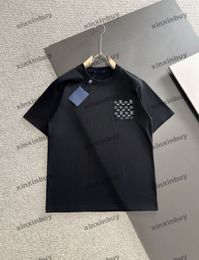 Xinxinbuy Men Designer Tee T-shirt 2024 Italie Pocket Match Letter LEMOSS CORD COTTON FEMMES COTTON GRY BLUE BLUE KHAKI S-2XL