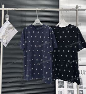 Xinxinbuy Hombres diseñador Tee camiseta 2024 Italia París Carta impresión manga corta algodón mujeres gris negro blanco rojo XS-XL