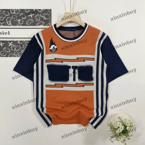 Xinxinbuy Mannen Designer Tee T-shirt 2024 Italië Vlam Brief Borduren 1854 Korte Mouw Katoen Vrouwen Grijs Zwart Wit Rood s-XL