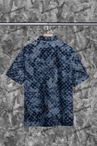Xinxinbuy Men Designer Tee T-shirt 2024 Italie Camouflage Lavage 1854 Ensembles de tissu de jean