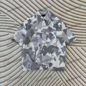 Xinxinbuy Men Designer Tee T-shirt 2024 Italie Camouflage Coton Coton Coton Coton Femmes Gris Black Blue Abricot S-2xl