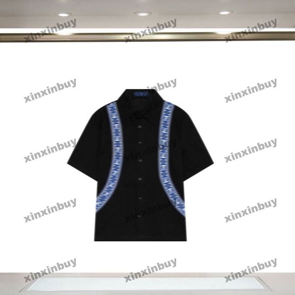Xinxinbuy Men Designer Tee T-shirt 2024 Italie Webbing LETTRE ENCOSS