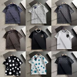Xinxinbuy Mannen Designer Tee T-shirt 2024 Mix 30 Stijl Leer Brief Borduren 1854 Korte Mouw Katoen Vrouwen Blauw Zwart Wit groen Kaki M-2XL