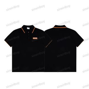xinxinbuy Herren Designer T-Shirt 23SS England Buchstabenstickerei Kurzarm Baumwolle Damen Weiß Schwarz Khaki Grau XS-XL