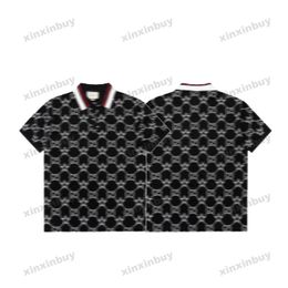 Xinxinbuy Men Designer T-shirt 23SS Vijfpuntige sterrenprint Katoen met korte mouwen Zwart wit blauw groen rood XS-2xl