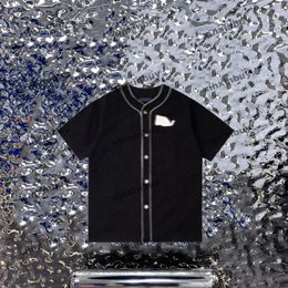 Xinxinbuy Hombres diseñador Camiseta camiseta 23ss Letra tela jacquard manga corta algodón mujeres blanco negro XS-XL