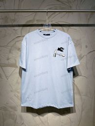 xinxinbuy Hommes designer Tee t-shirt 23ss Multi-outils broderie marteau manches courtes coton femmes Noir bleu Blanc Kaki XS-2XL