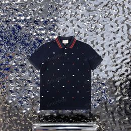 xinxinbuy Hommes designer Tee t-shirt 23ss Paris Abeille broderie manches courtes coton femmes Noir Blanc bleu XS-2XL