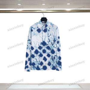 Xinxinbuy Mannen designer Tee t-shirt 23ss zeewier koraal Brief print polo korte mouw katoen vrouwen zwart blauw rood S-XL