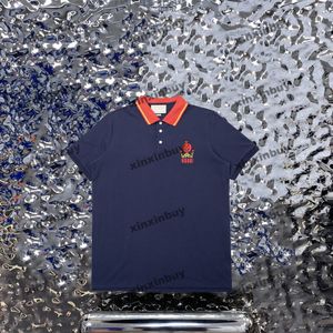 xinxinbuy Hommes designer Tee t-shirt 23ss Tiger Fruit motif broderie manches courtes coton femmes Noir Blanc bleu rouge M-2XL