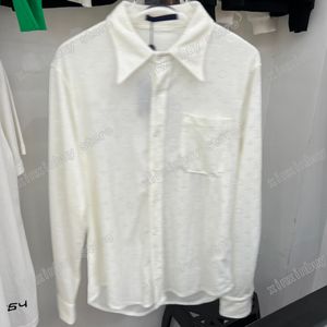 xinxinbuy Hommes designer Tee t-shirt Corail velours emboss lettre à manches longues coton femmes noir blanc bleu marine S-XL