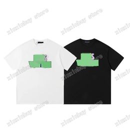 xinxinbuy Camiseta de diseñador para hombre Flor nota musical Color carta impresa manga corta algodón mujer verde negro blanco rojo XS-L