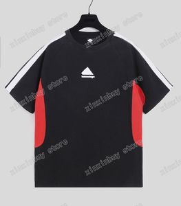 xinxinbuy Hommes designer Tee t-shirt Panneaux Paris lettre broderie lavage imprimé manches courtes coton femmes gris noir rouge XS-L