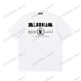 Xinxinbuy Men Designer T-shirt Paris World Food Letters Print Jacquard Korte Sleeve katoen vrouwen Wit zwart grijs XS-l