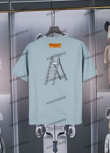 Xinxinbuy hommes designer t-shirt boîte à outils lettre broderie manches courtes coton femmes noir blanc bleu gris S-3XL