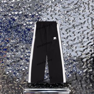 xinxinbuy Hommes femmes designer pantalon Paris Poche à rayures latérales Printemps été Pantalon décontracté noir gris bleu M-3XL