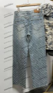 xinxinbuy Hombres mujeres pantalón de diseñador Paris lavado Carta tela jacquard Jeans Denim 1854 Primavera verano Pantalones casuales negro azul caqui Gris M-2XL