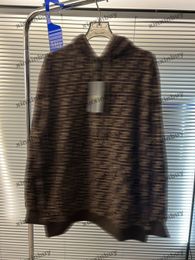 Xinxinbuy-Sudadera de diseñador para hombre y mujer, tejido de toalla Jacquard con doble letra, verde, gris, azul, negro, blanco, marrón, S-2XL