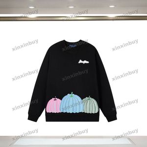 xinxinbuy Heren dames designer sweatshirt Parijs pompoen stippen Letterprint groen grijs blauw zwart wit M-2XL