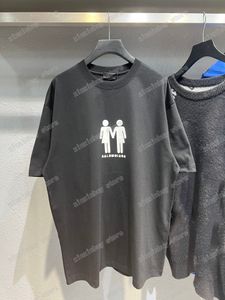 xinxinbuy Männer Frauen Designer T-Shirts T-Shirt Pride Nationalflagge Druck Baumwolle Kurzarm Rundhalsausschnitt Streetwear Weiß Schwarz S-2XL