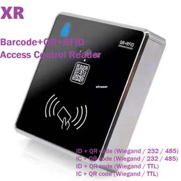 Xiruoer-2sets R36 QR code + lecteur de contrôle d'accès RFID Taux de reconnaissance élevé prenant en charge le système Windows et Linux Lecteur de contrôle d'accès 125 kHz Lecteur de carte 13,56 MHz