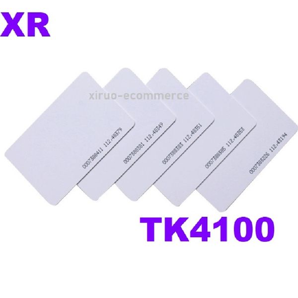 Xiruoer 500 pièces 125KHZ carte de proximité EM carte d'identité TK4100 carte d'identité avec impression d'identité taille ISO pour le contrôle d'accès temps de présence