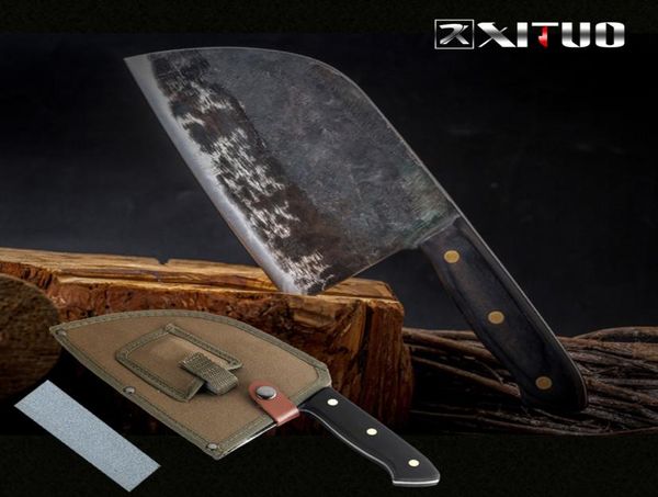 Xituo Falage forgé à la main Highcarbon Clad Steel Chinois Cleaver Cuisine Couteaux Choppeur Cliat Sélication Nakiri Gyuto Tool CN5846975