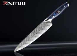 Xituo High Quality 8quotinch Damas Chef couteau AUS10 Cuisine en acier inoxydable Couteau japonais Santoku Cleaver viande de découpage Couteau 7116272