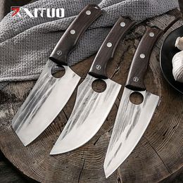 Xituo cutelo de cozinha lnife, aço inoxidável, desossa artesanal, carne forjada, peixe, chef de sobrevivência ao ar livre, açougueiro lnife set230c