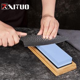 XITUO Couteau de cuisine ener Whetstone Quick ening Stones Meule à eau 2-IN-1 2000 5000 10000 grit Accessoires 220311