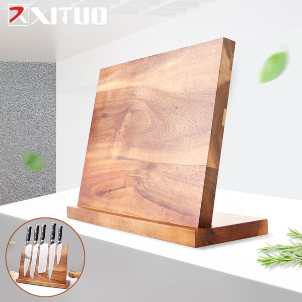 XITUO porte-couteau magnétique avec aimant puissant rangement des outils Double face support de couteau universel support de couteau pour ensemble de couteaux