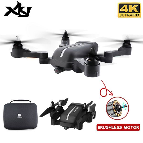 XKJ 2020 RC Drone 5G WiFi GPS positionnement précis caméra 4K moteur sans balais professionnel pliable quadrirotor mouche 2000 mètres