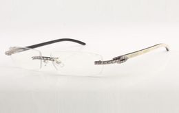 XL Diamond Buffs Sunglasses Frames 3524015 avec des jambes de corne de buffle naturelles et 57 mm Clean Cut Lens1928759