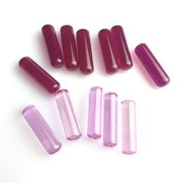 Quartz Pilaar Terp Slurper Banger Ruby Pillar Insert met rood roze 5 mm 18 mm gloeiend in ultraviolette cilinder Ruby Dancing Insert voor roken