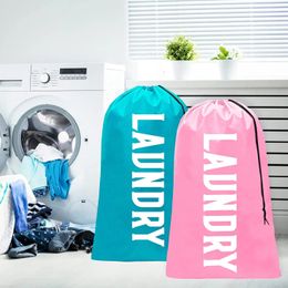 XL Travel Laundry Sacs Dirty Clothes Organizer Machine Washable Easy Fit a Hamper ou Basket 240510