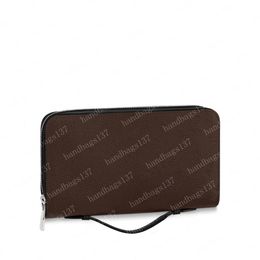 Xl portemonnee heren portemonnee zippy portemonnee mannen lange portefeuilles vouwkaarthouder paspoorthouder vrouwen lange gevouwen tas po pouch 615 061 #242J