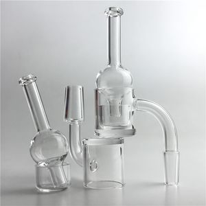 Nuevo 25 mm Cuarzo Banger Insert Phat Bottom Sartén Carb Cap Dabber Nail con XL Parte superior plana Parte inferior gruesa Domeless Banger Cuenco Tapas