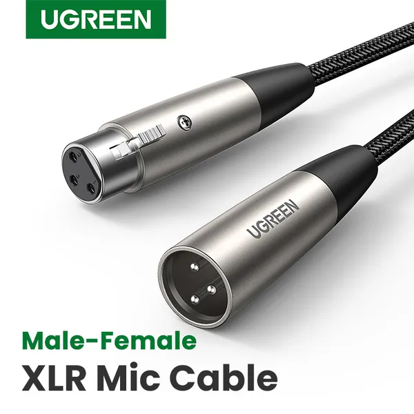 Xlr to xlr câble audio micro mâle à femelle extension du microphone à 3 broches Neutrik XLR Cordon d'extension audio équilibré