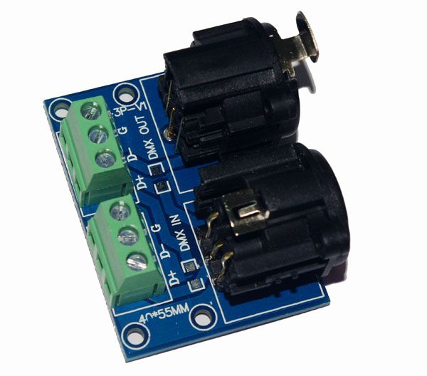Contrôleur de décodeur DMX 512 LED XLR3-3P XLR à 3P, connecteur de relais DMX512, adaptateur de terminal, utilisé pour le produit DMX512